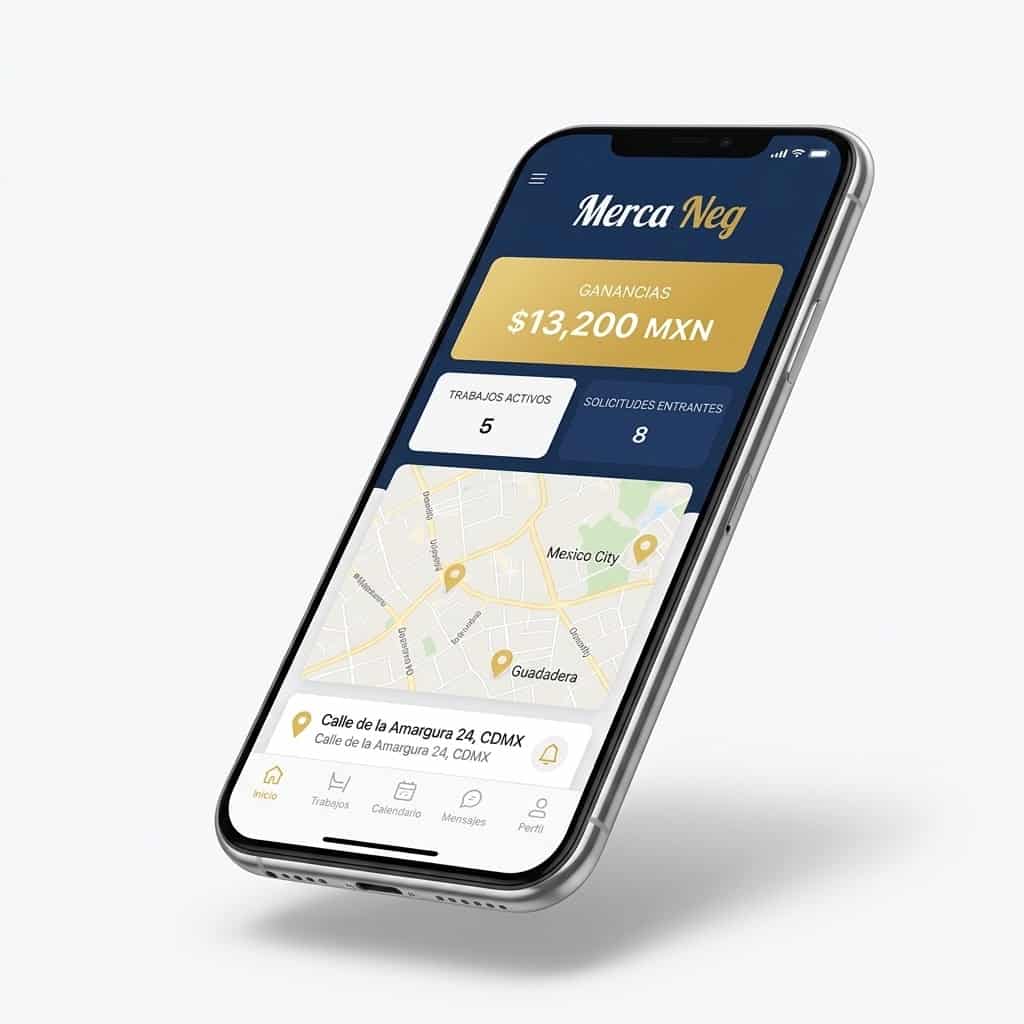 Merca Neg app provider dashboard
